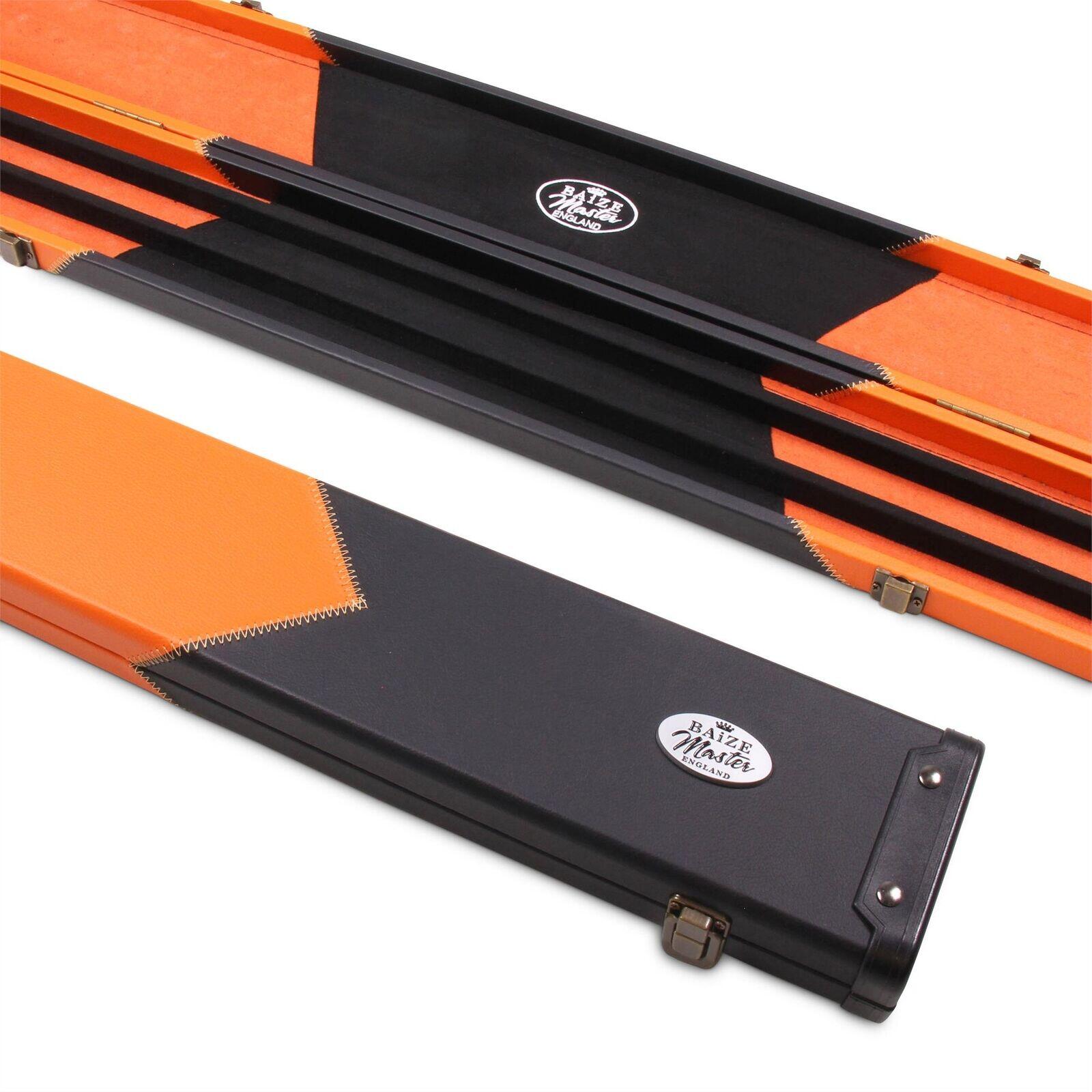 FUNKY CHALK Baize Master 1 Piece WIDE ORANGE ARROW Snooker Pool Cue Case - Holds 3 Cues