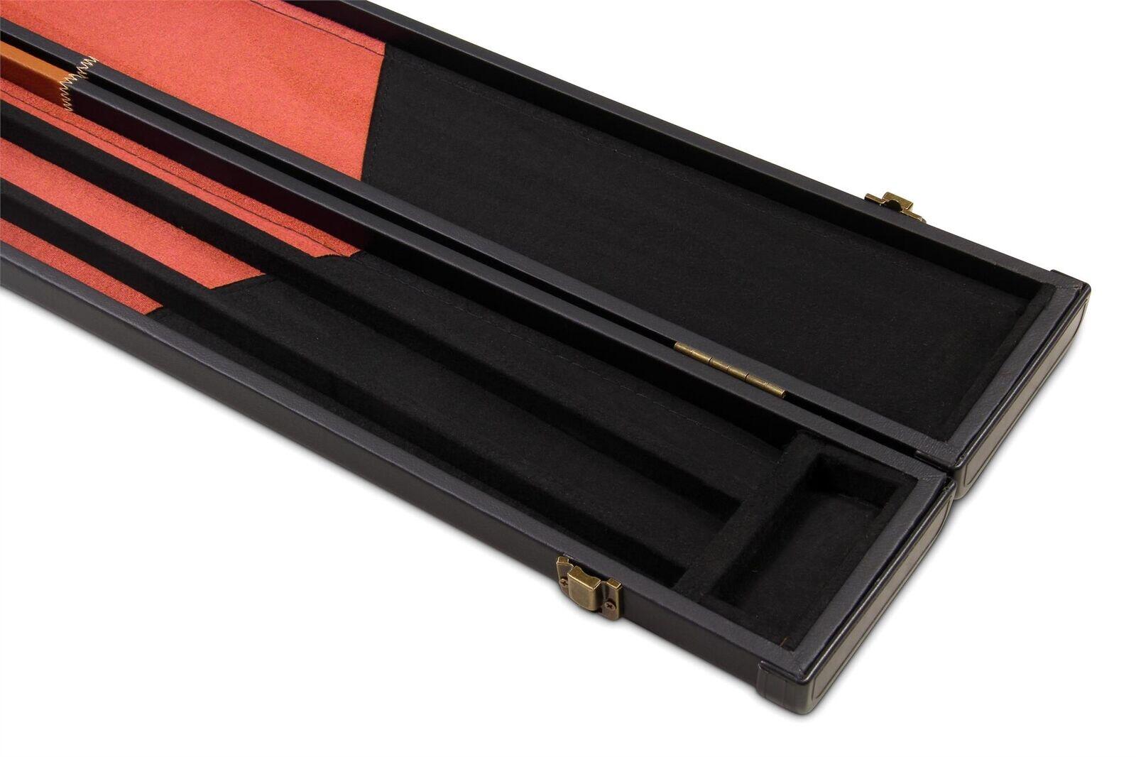 Deluxe 1 Piece WIDE ORANGE CHEQUERED Snooker Pool Cue Case - Holds 3 Cues 4/7