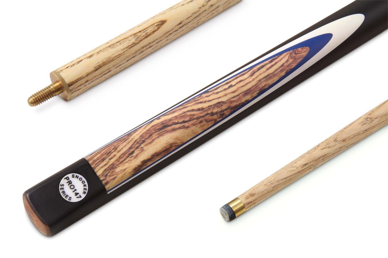 PRO147 48 Inch 3 Piece Kingwood Junior Kids Snooker Pool Cue 10mm Tip 3/7