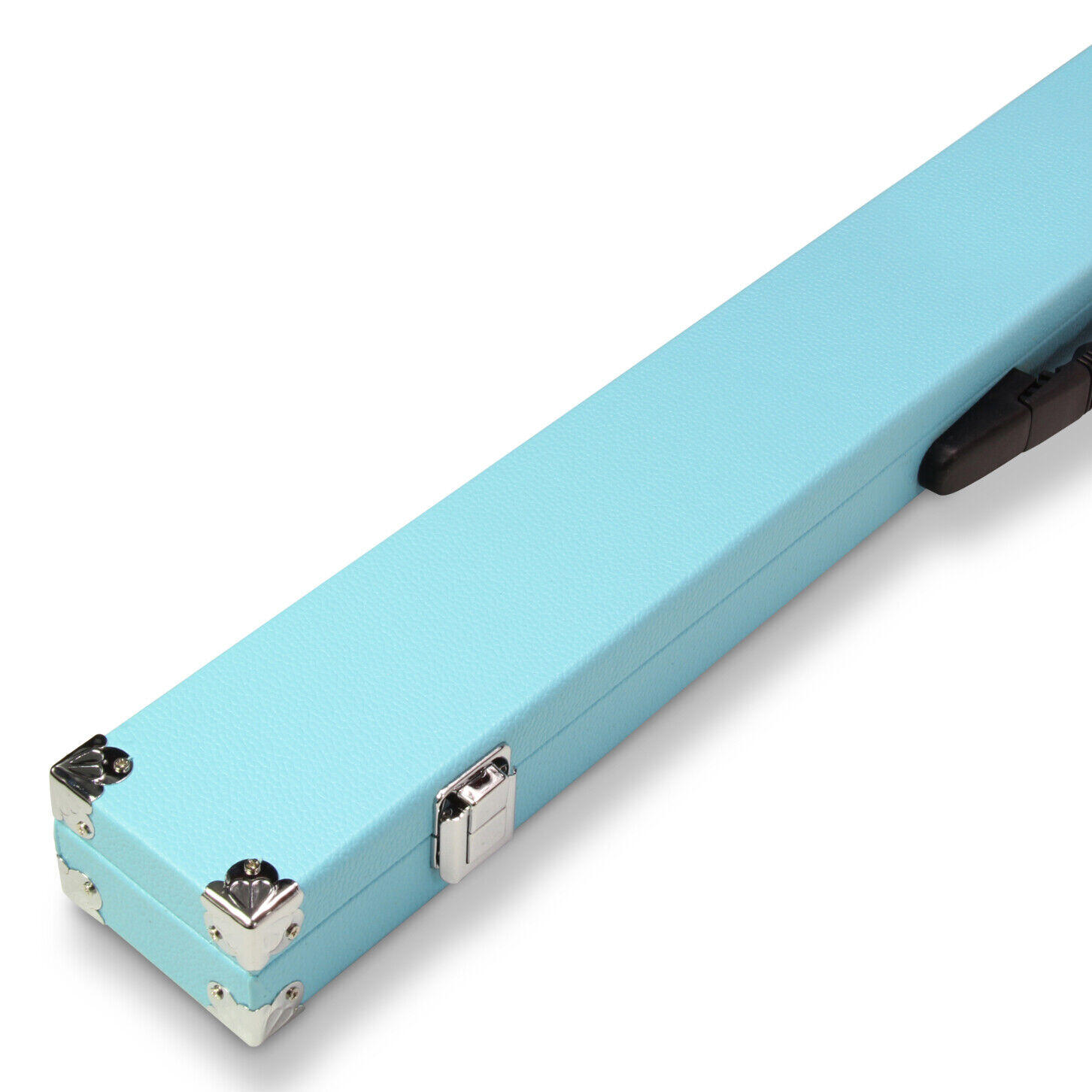FUNKY CHALK SKY BLUE Reinforced Corners 2pc Snooker Cue Case Foam Lined - Chalk Compartment