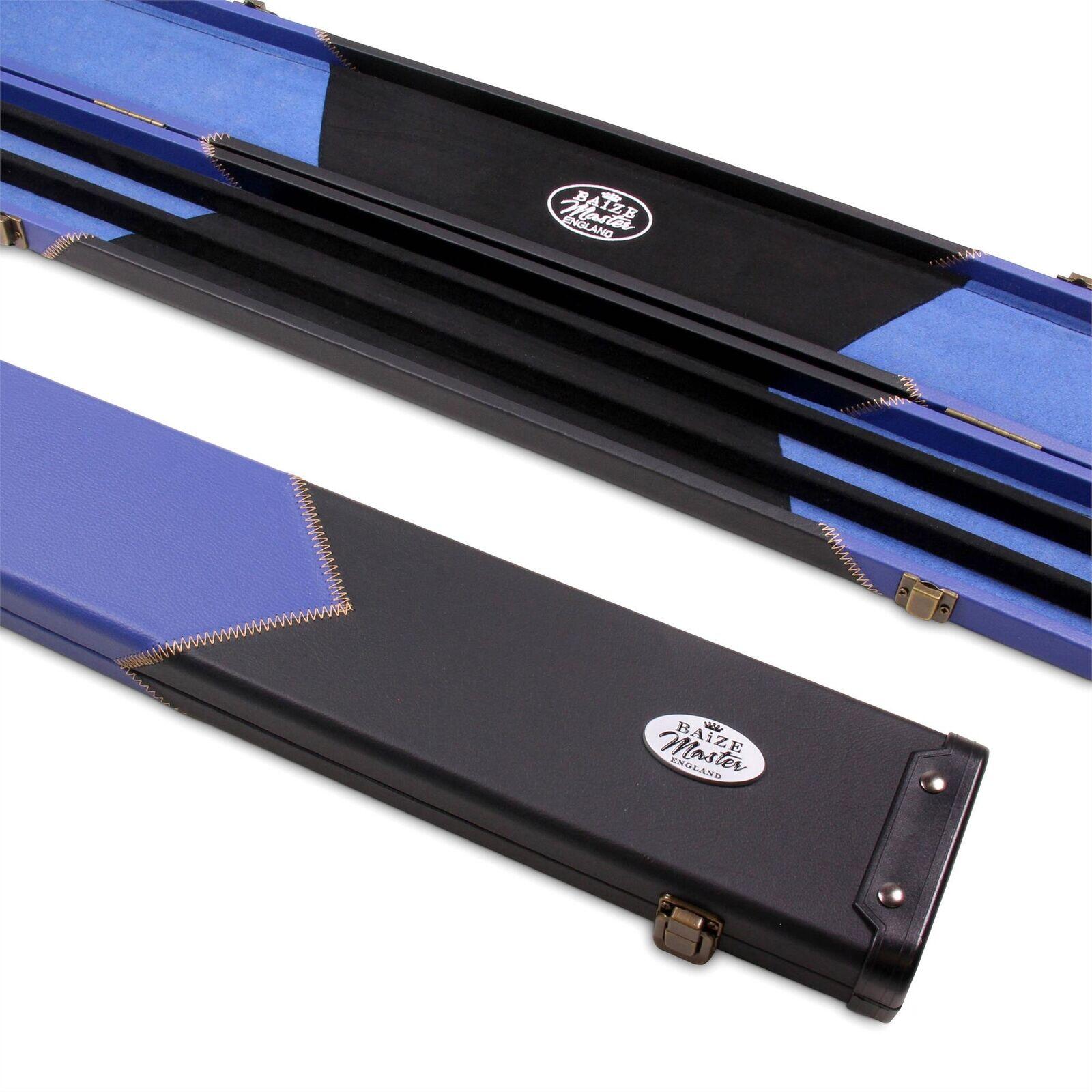 FUNKY CHALK Baize Master 1 Piece WIDE ROYAL BLUE ARROW Snooker Pool Cue Case - Holds 3 Cues