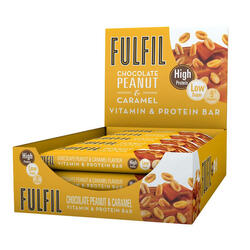 Vitamin Protein Bar Chocolate Peanut & Caramel 825 grammes (15 barres)