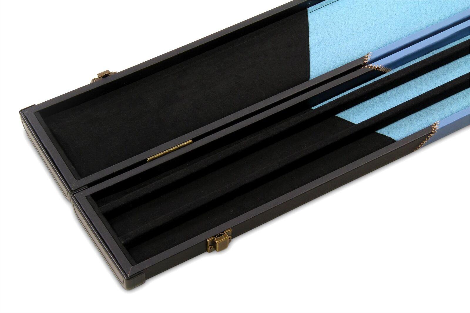 Baize Master 1 Piece WIDE SKY BLUE ARROW Snooker Pool Cue Case - Holds 3 Cues 6/7