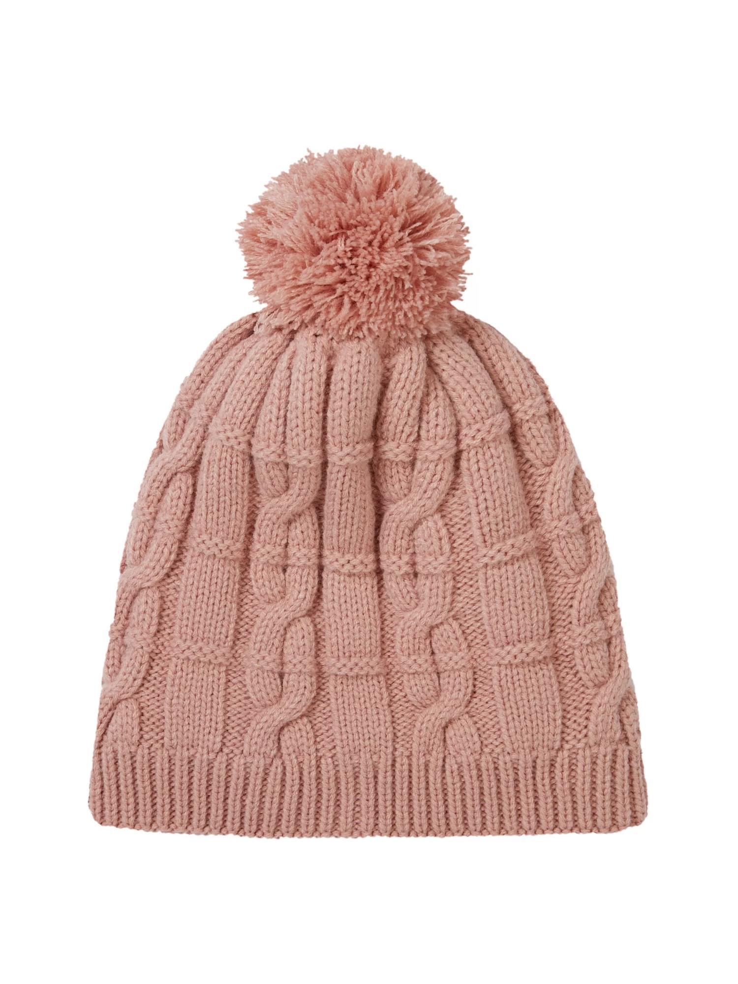 Waterproof Cold Weather Cable Knit Bobble Hat 2/3
