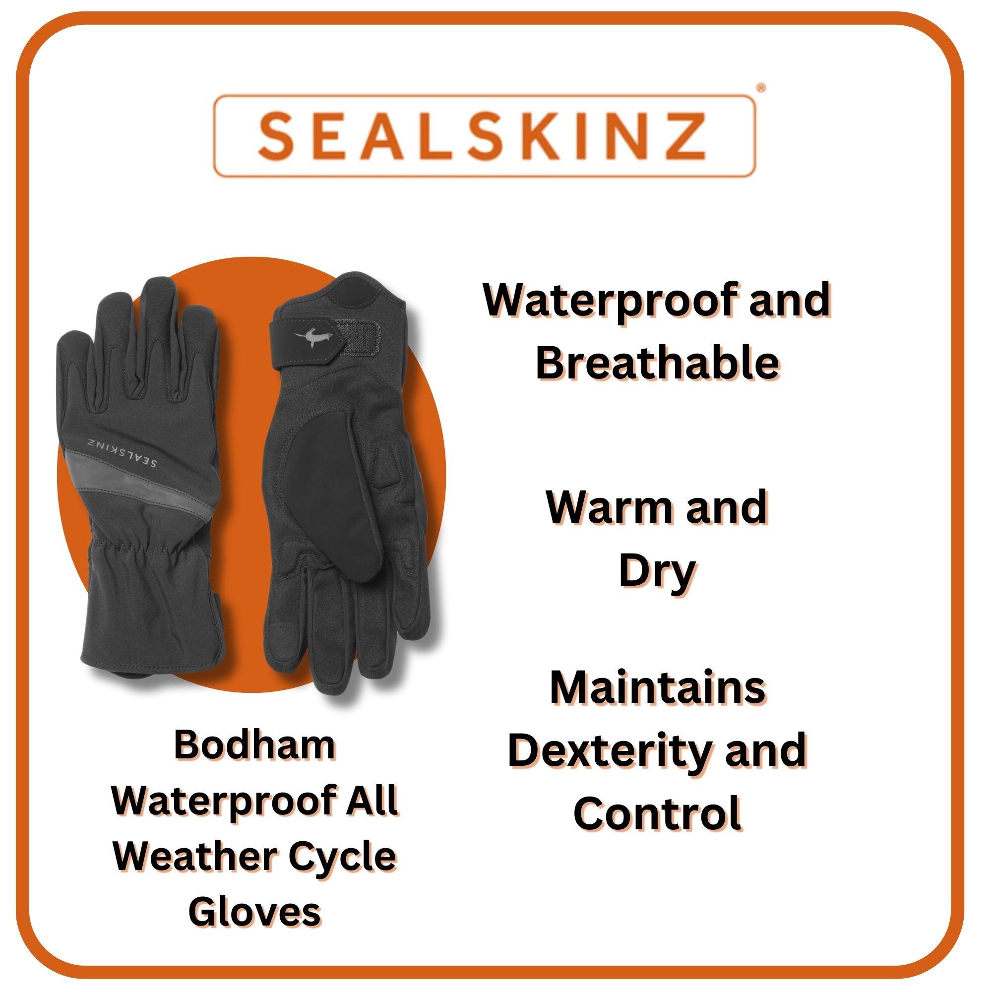 Ladies Waterproof All Weather Cycle Gloves 3/3
