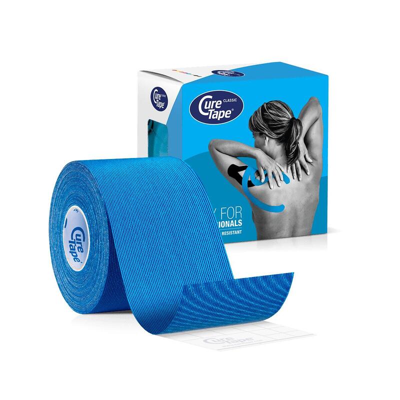 CureTape Classic blau – kinesiologie tape (kinesiotape)