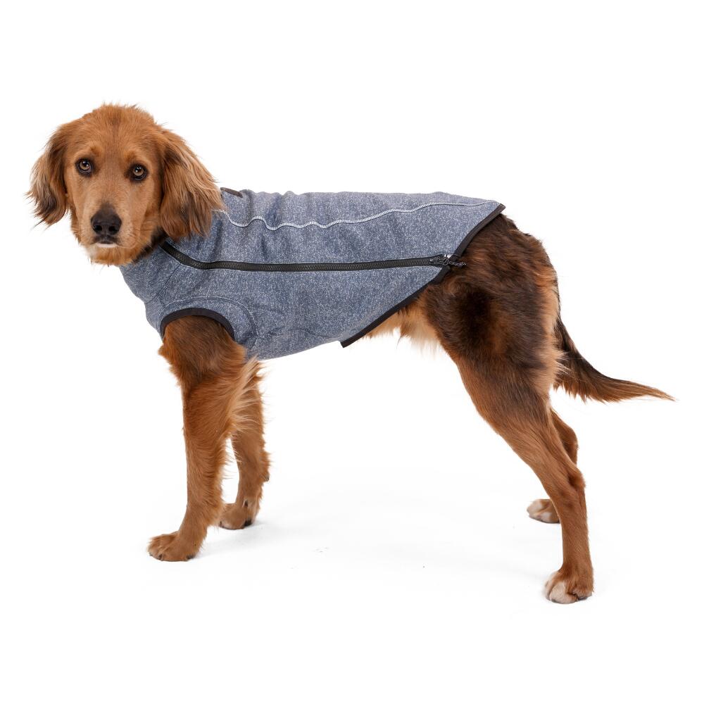 Hemp Hound™ Dog Sweater Slate Blue 5/8