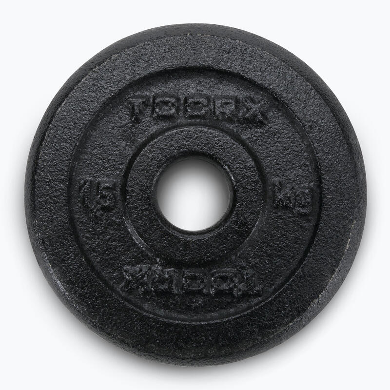 Ganteră din fontă într-o valiză TOORX de 10 kg
