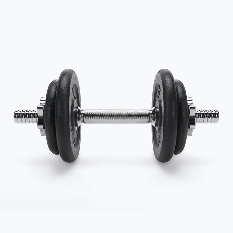Ganteră din fontă într-o valiză TOORX de 10 kg