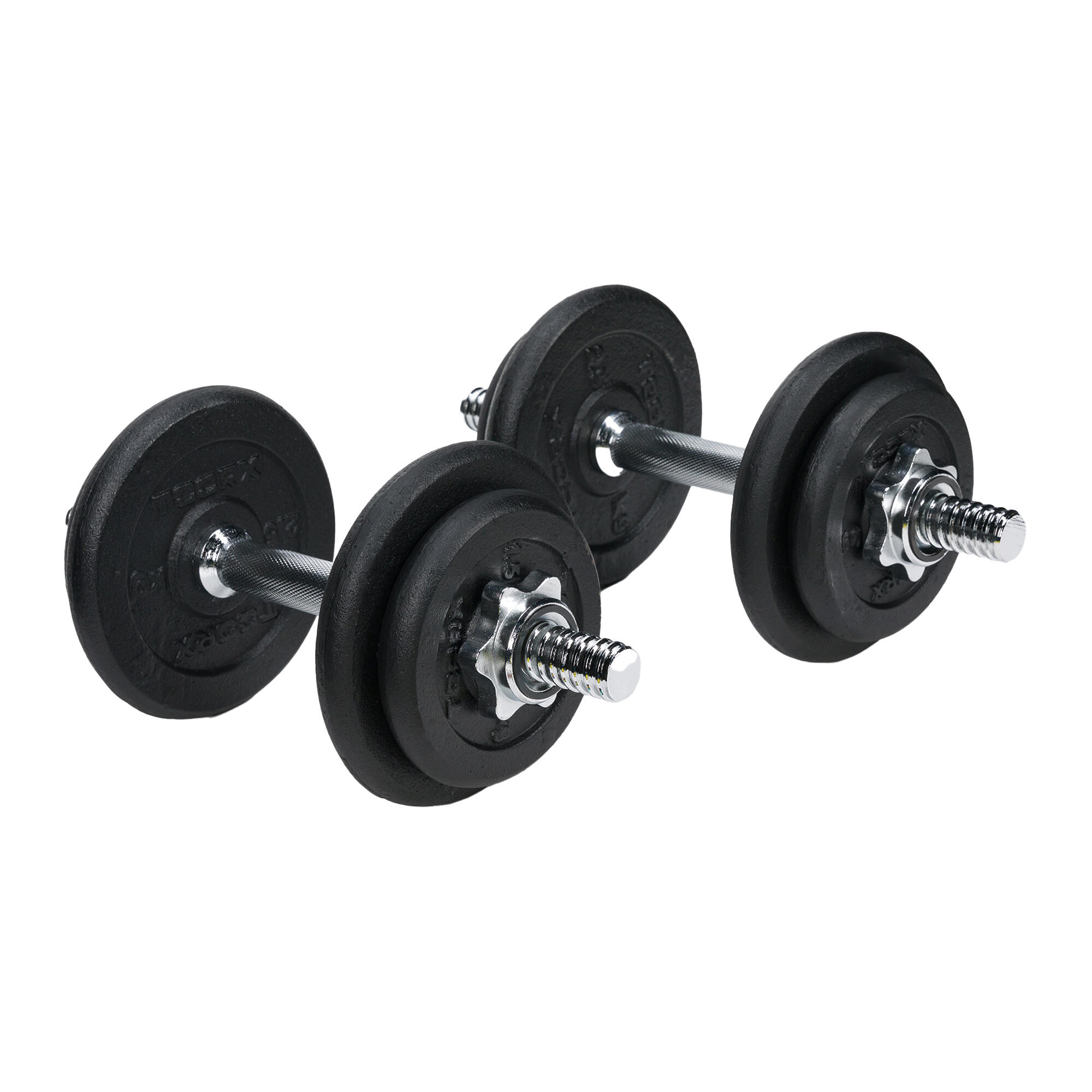 Un set di manubri in ghisa in una valigia TOORX, 20 kg 4/4