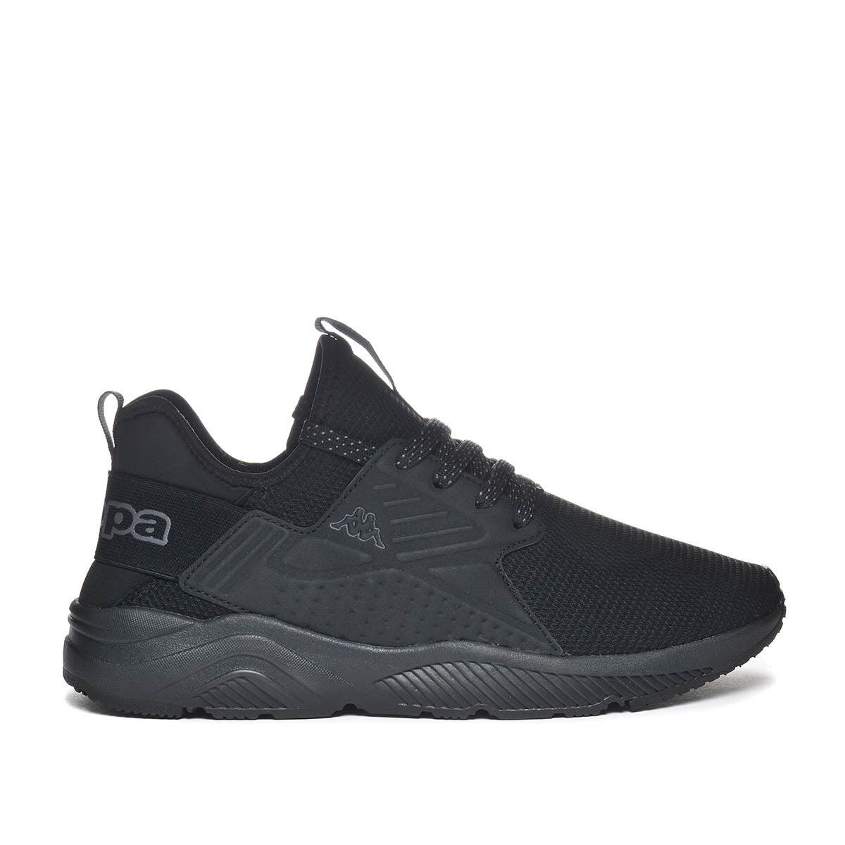 KAPPA sneakers da uomo e donna in poliestere nero da fitness