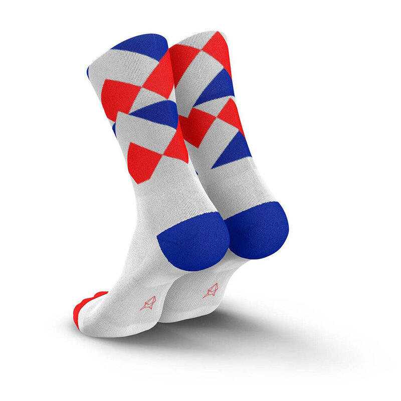 Made in Italy High-Cut Running Socks - Peaks Royal Inferno