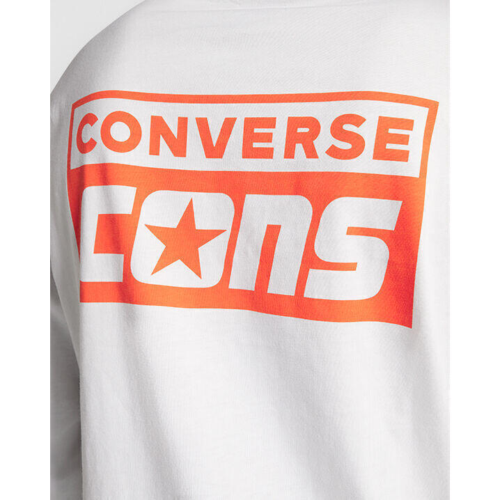 Blusa Converse Cons Long Sleeve T-Shirt, Blanco, Hombre 4/4