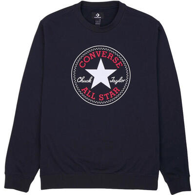 Blusa Converse Converse Go-To All Star Patch Crew Standard, Azul, Hombre