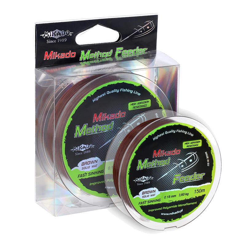 Monofilament pescuit la crap Mikado Method Feeder, maro