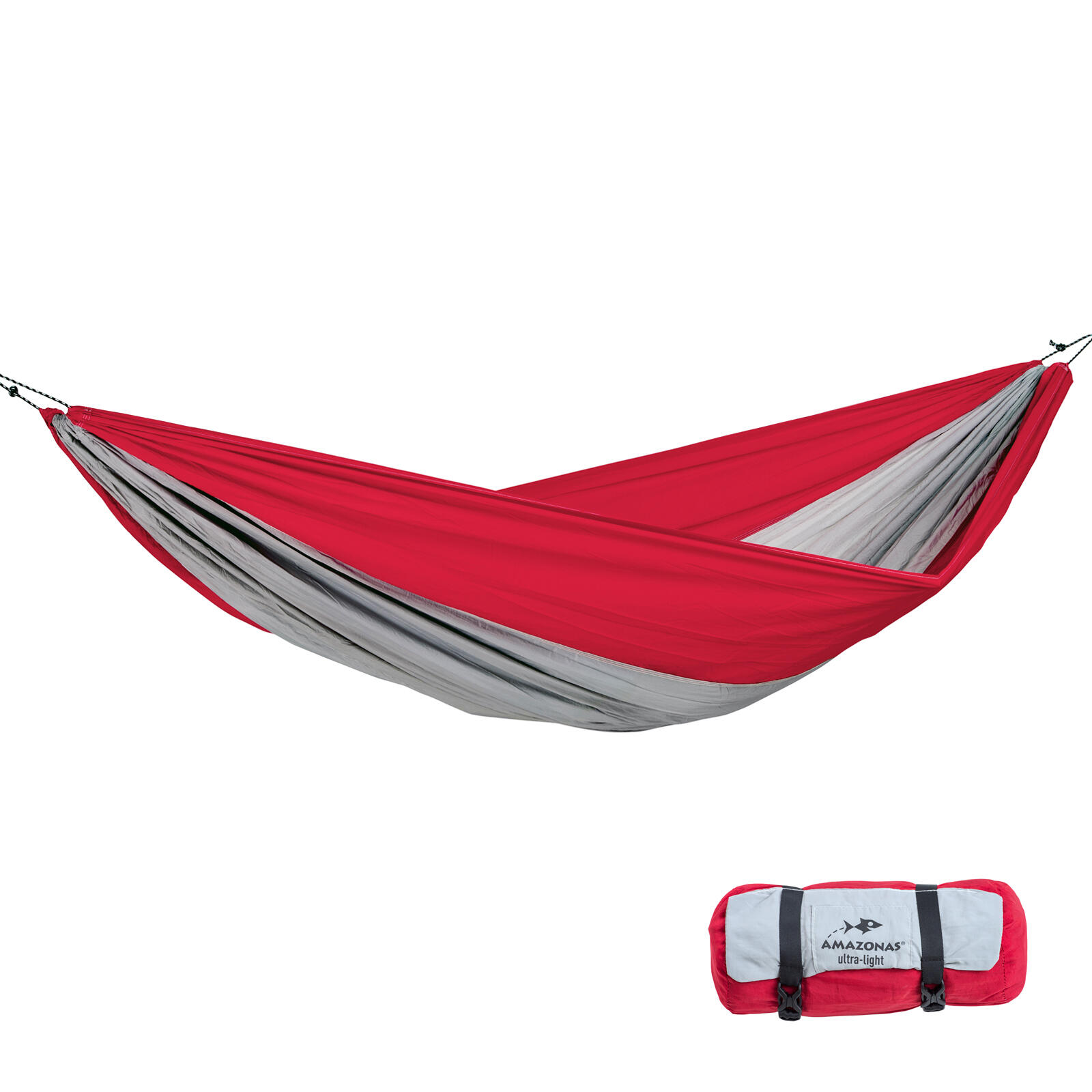 Amazonas - Hamac De Voyage Silk Traveller Xxl 2 Personnes Hamacs Multi-personnes - Hamac - Rouge - Taille Unique - Decathlon