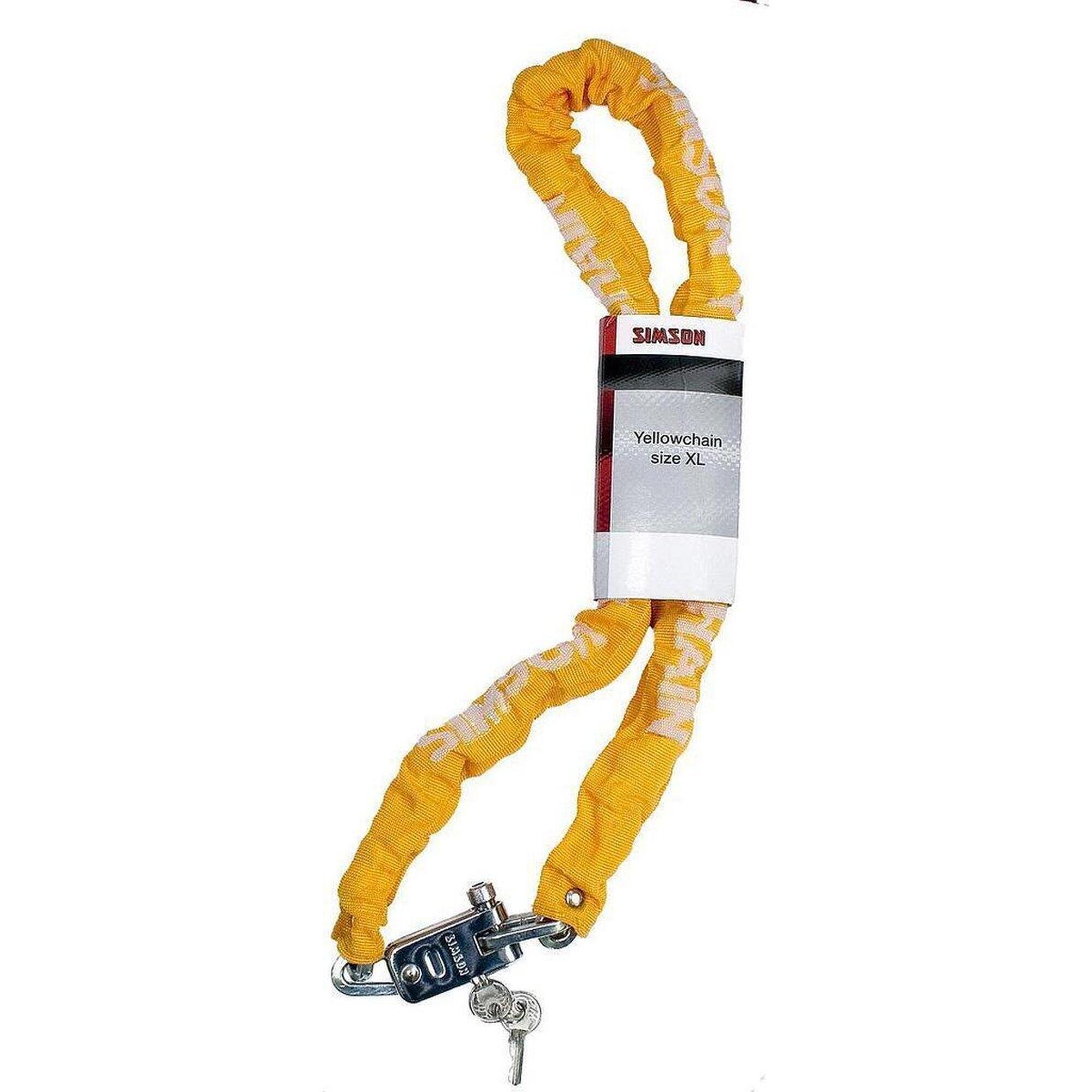 Simson KettenSchloss Yellowchain 120cm Gelb