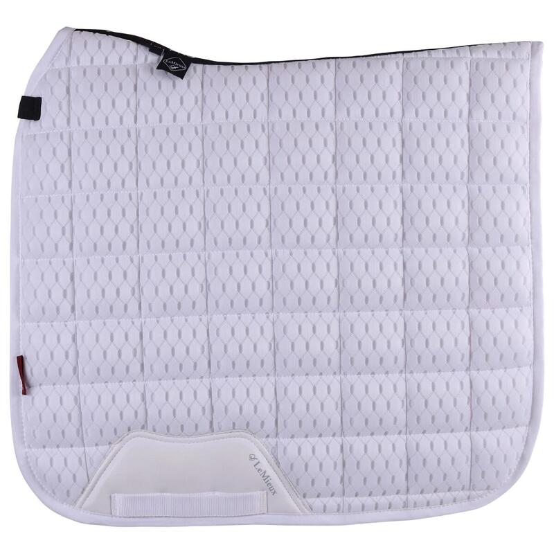 Zadeldek LeMieux Carbon Mesh Air Dressage Wit