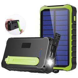 Solar Powerbank 10.000 mAh - Zonneenergie - Incl. Zaklamp - PSO10012