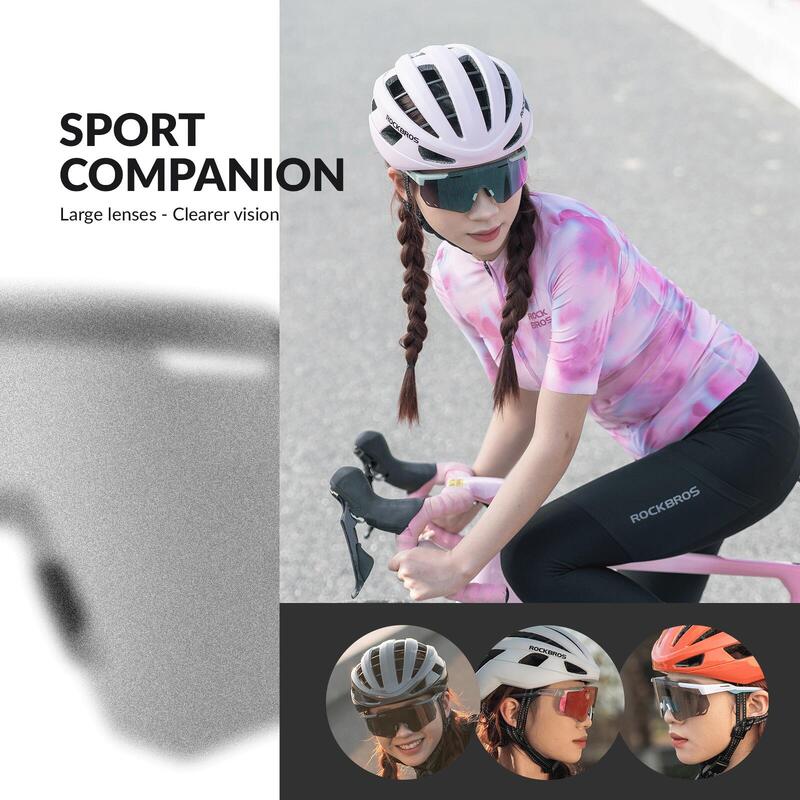 Ultra-lichte Fotochromatische Fietsbril met Geheugenframe Zwart