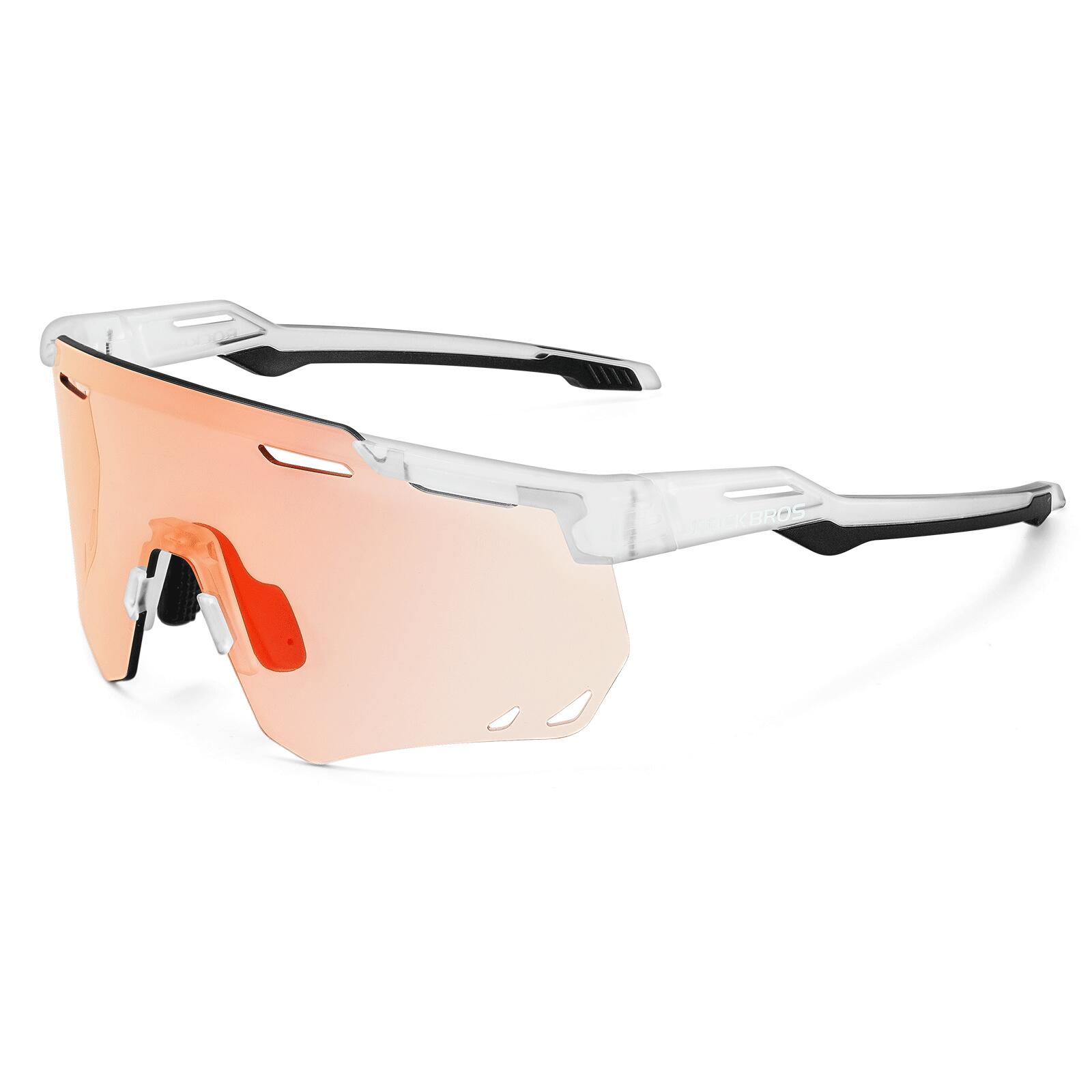 Rockbros - Lunettes De Vélo Photochromiques Ultra-légère Cadre À Mémoire De Forme Noir - Lunettes De Soleil - Noir - Taille Unique - Decathlon