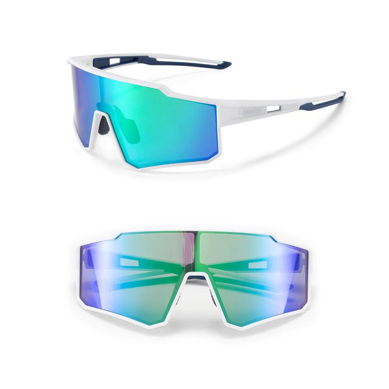Gepolariseerde Uniseks Fietsbril voor Volwassenen met UV400-bescherming Wit