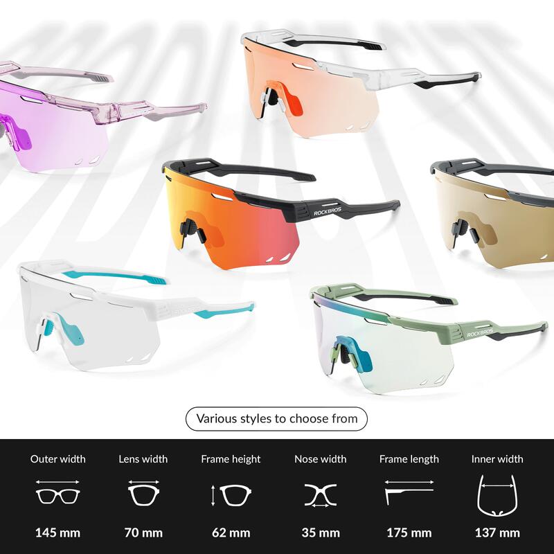 Ultra-lichte Gepolariseerde Fietsbril met Geheugenframe Zwart en Grijs