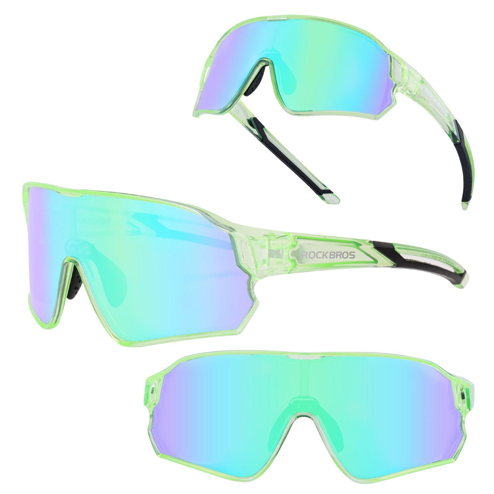 Lunettes de Vélo Polarisées pour Enfant Anti-UV400 Vert clair 7/7