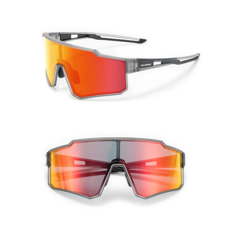 Lunettes de Vélo Photochromiques Anti-UV400 Unisexe Adultes Blanc