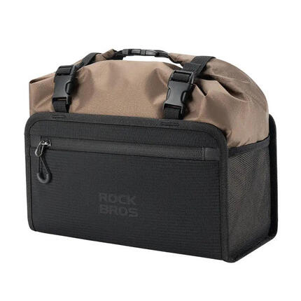 Sacoche de Guidon Vélo Réfléchissante Split Design Imperméable 5,5L