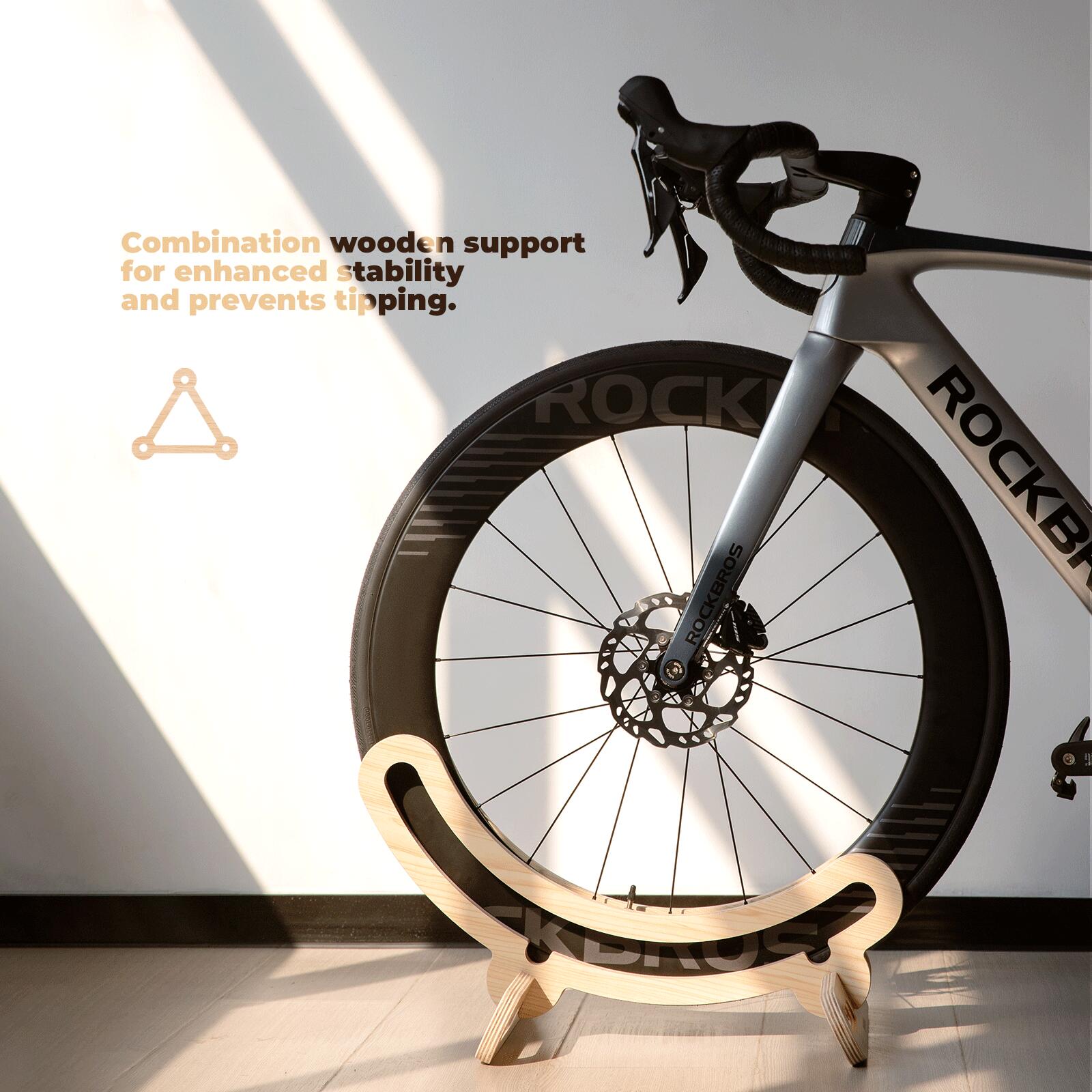 Porte-Vélo en Bois de 30 mm pour Roues de 23C à 30C et de 700C 5/7