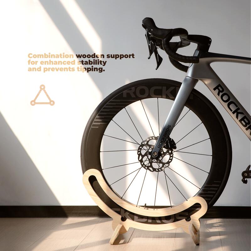 Porte-Vélo en Bois de 30 mm pour Roues de 23C à 30C et de 700C