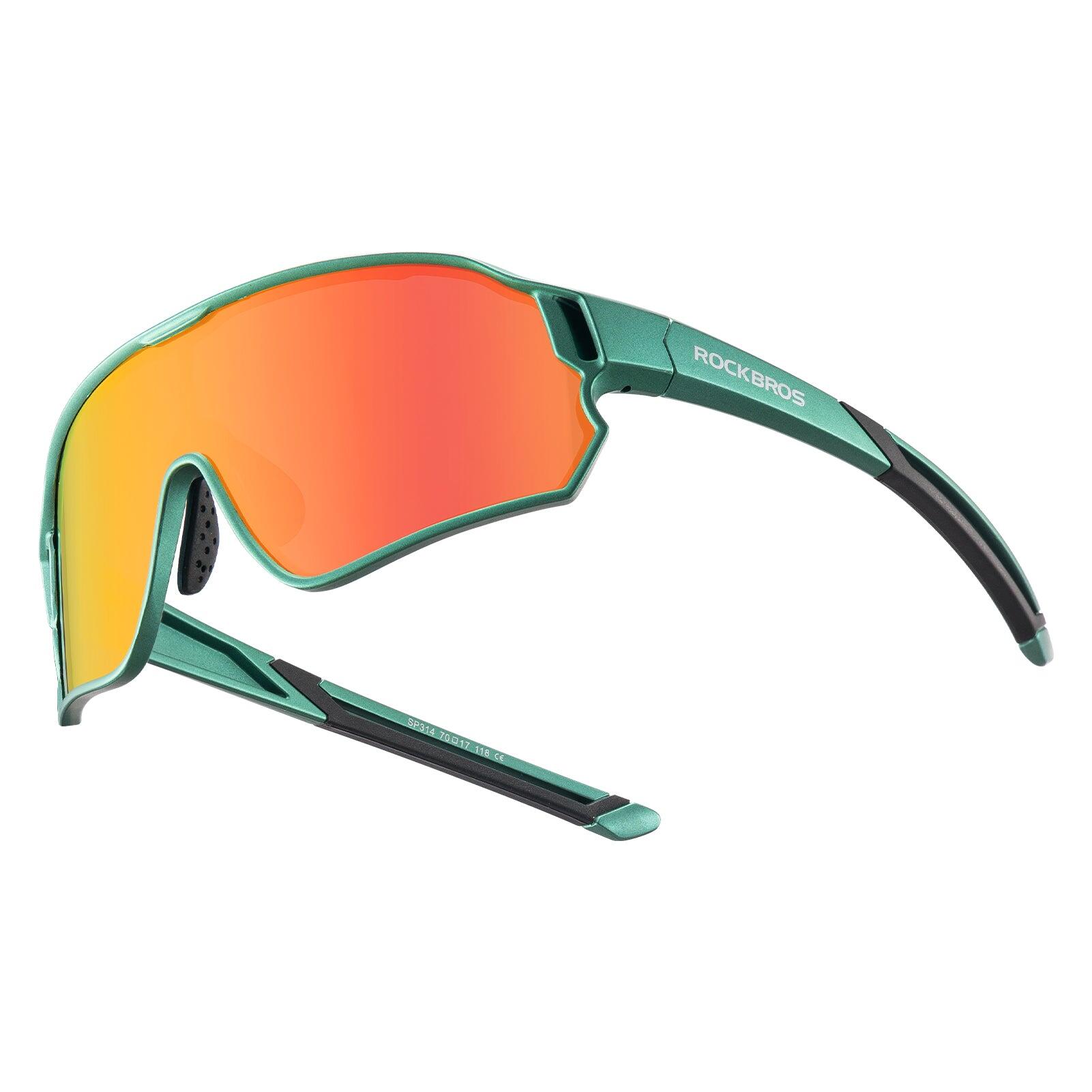 Rockbros - Lunettes De Vélo Polarisées Pour Enfant Anti-uv400 Vert - Lunettes De Soleil - Vert - Taille Unique - Decathlon