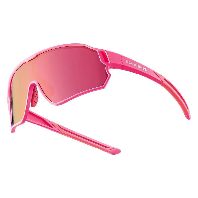 Lunettes de Vélo Polarisées pour Enfant Anti-UV400 Rose