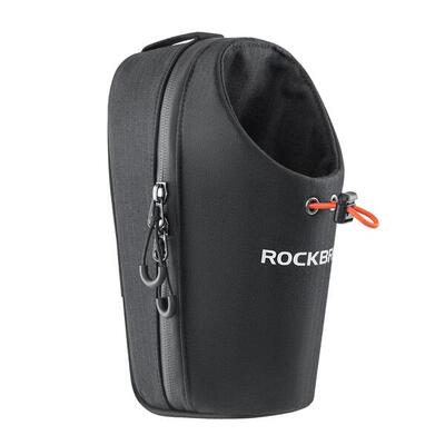 Stuurtas voor fiets en scooter van 1,5l met bidonhouder zwart