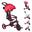 Tricycle EXPLORER 4-en-1 Évolutif & Pliable Rouge