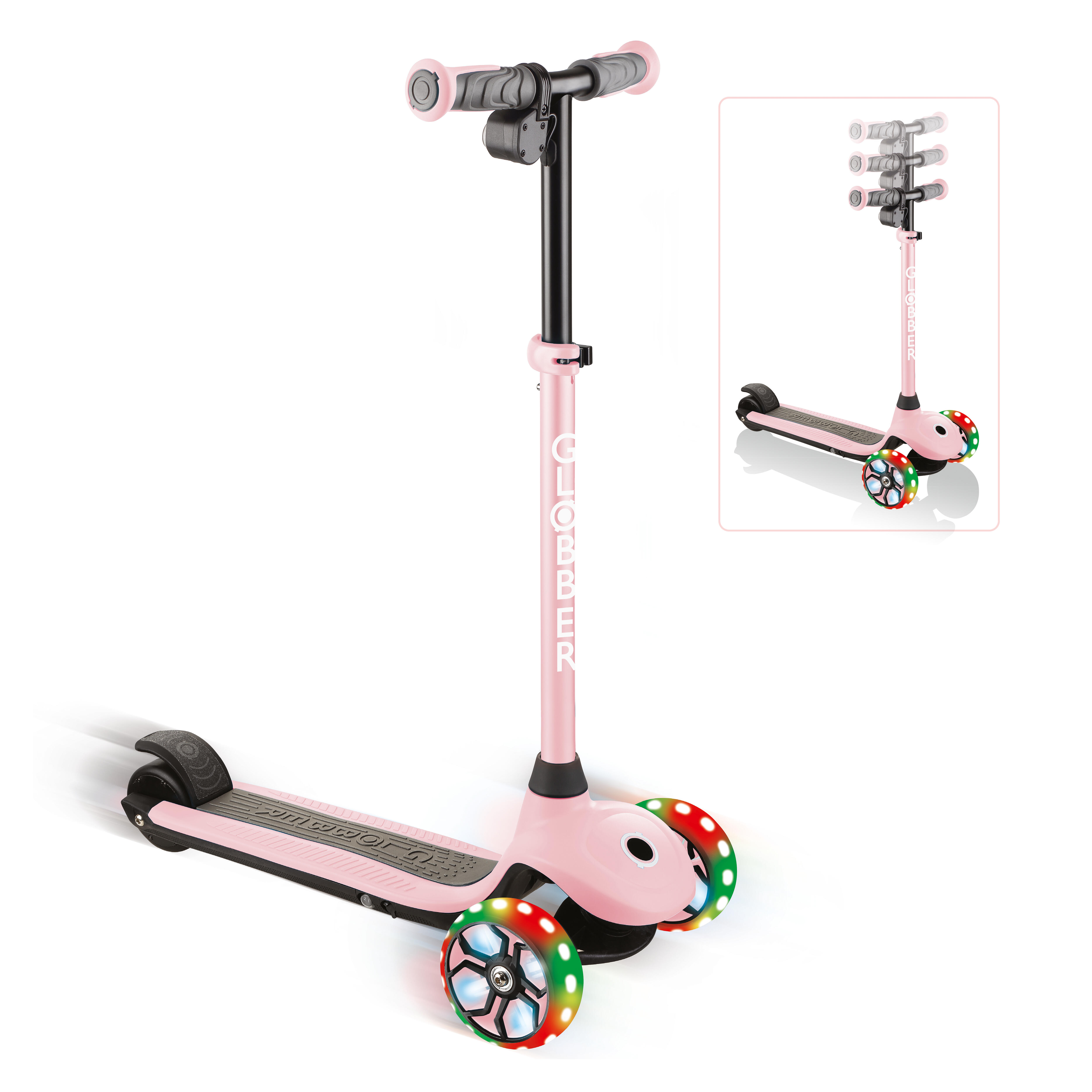 Globber - Trottinette Électrique 3 Roues E-motion 4 Plus - Rose Pastel - Trottinette - Rose - Taille Unique - Decathlon