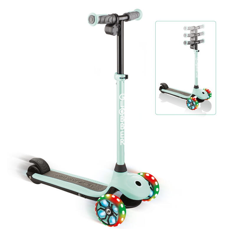 Trotineta Globber E-Motion 4, verde, autonomie 8-10 km