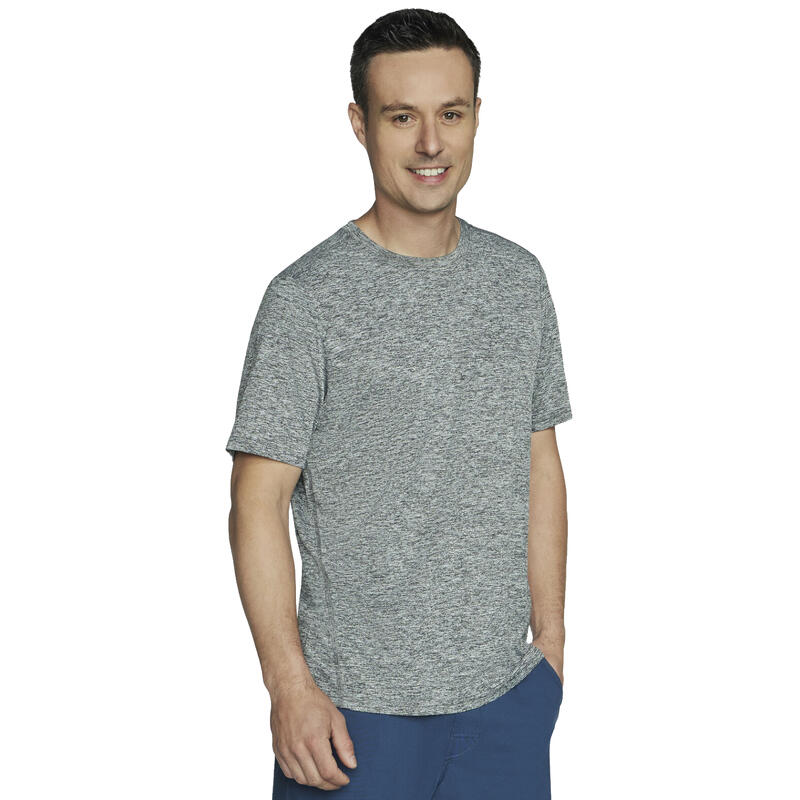 Férfi póló, Skechers GO DRI Charge Tee, szürke