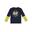 Tricou pentru copii bicolor cu maneca lunga cu imprimeu Basic