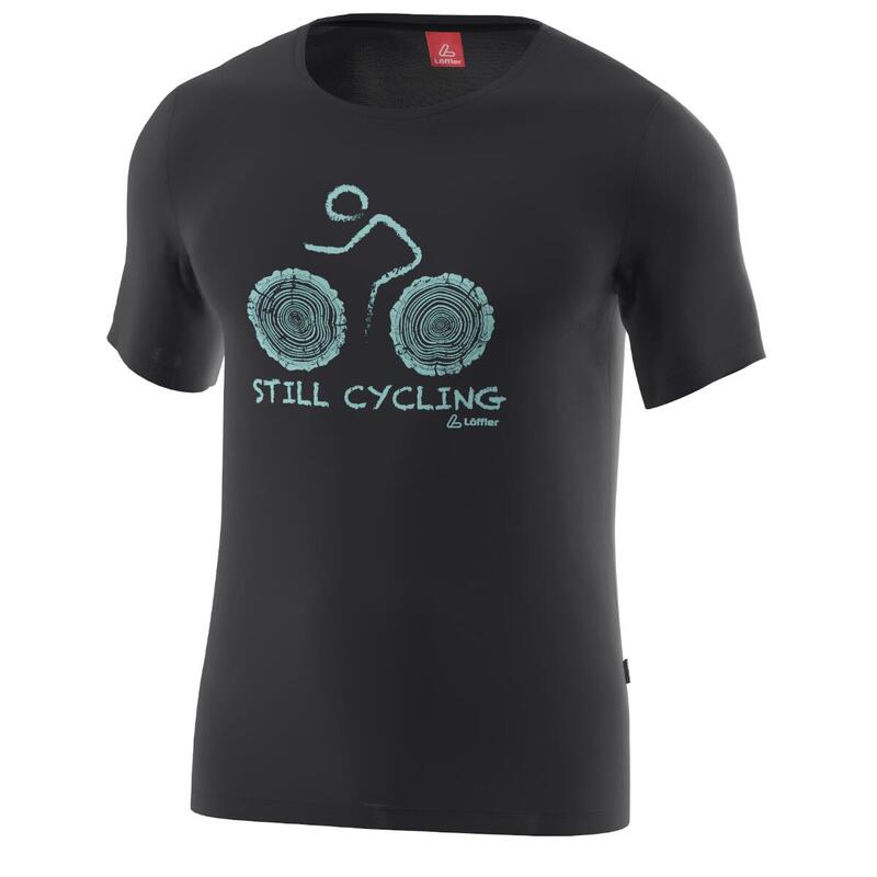 T-shirt voor heren Cyc Merino - Tencel™ Zwart