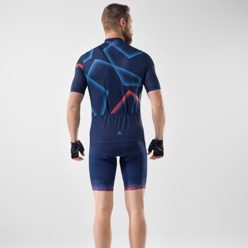 Bibshorts Volare Dark Blue-Orange voor heren - Blauw