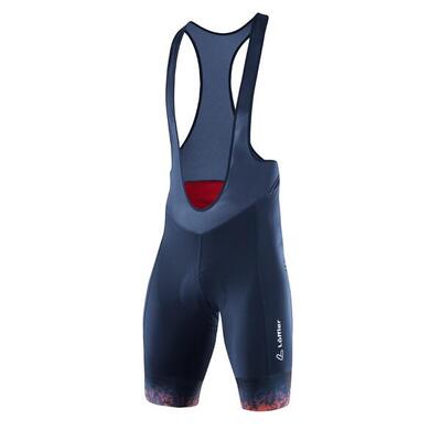 Bibshorts volare dark blue-orange voor heren - blauw