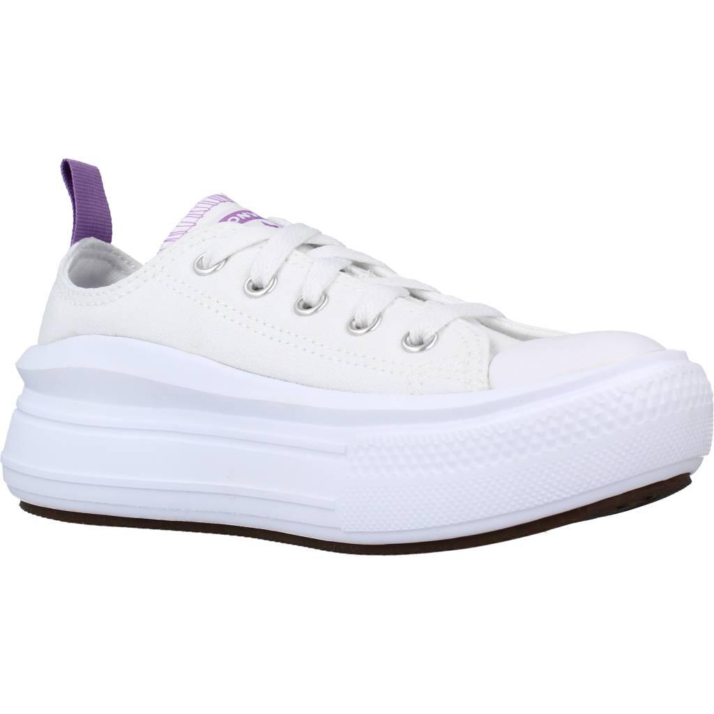 Chaussures Enfants Converse Chuck Taylor All Star Move Ox blanc 5/5