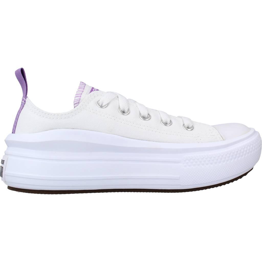 Chaussures Enfants Converse Chuck Taylor All Star Move Ox blanc 4/5