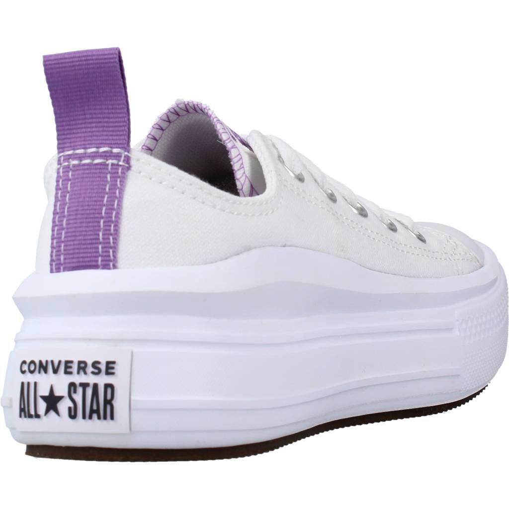 Chaussures Enfants Converse Chuck Taylor All Star Move Ox blanc 3/5