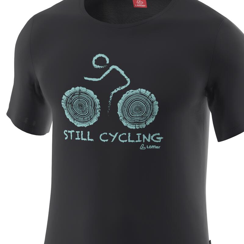 T-shirt voor heren Cyc Merino - Tencel™ Zwart