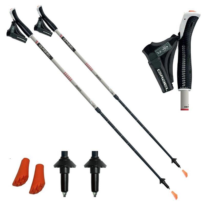 Kije do nordic walking teleskopowe Gabel Stretch Ice 75-130 cm