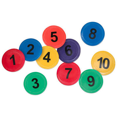 Bodenmarkierungs-Set Zahlen/Buchstaben Zahlen 1–10 Leichtathletik Unisex