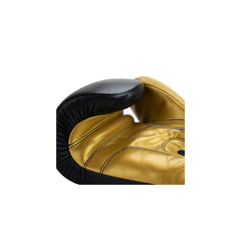 Super Pro Boxhandschuhe Undisputed, Größe L, Schwarz-Gold